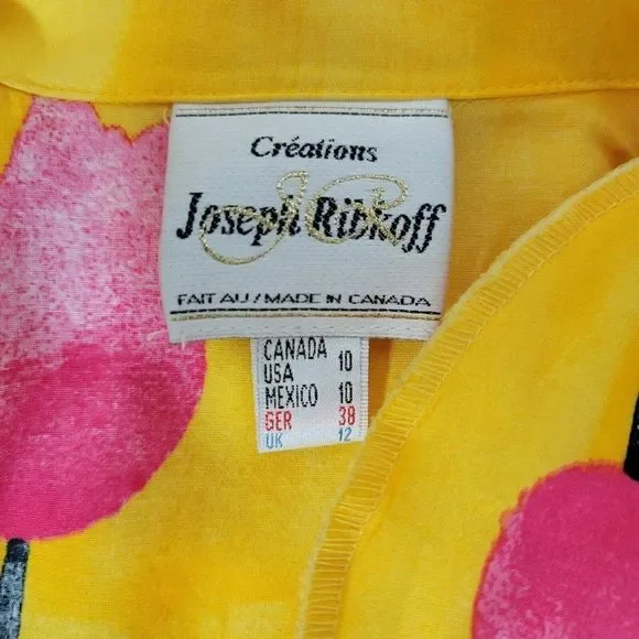 Vintage 80s 90s Joseph Ribkoff 3 Piece Set Shorts Tank‎ Top & Button Blouse
